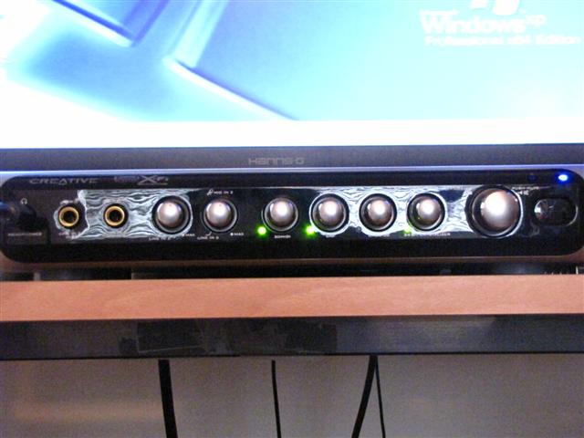 The box that connects to the soundcard.