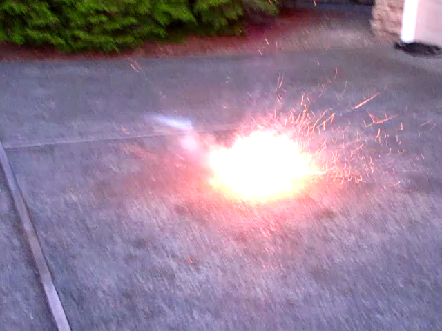 Firecracker A home-made firecracker